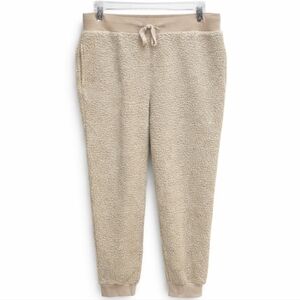 Cali 1850 Los Angeles Cream Sherpa Style Lounge Jogger Pants Sz XL